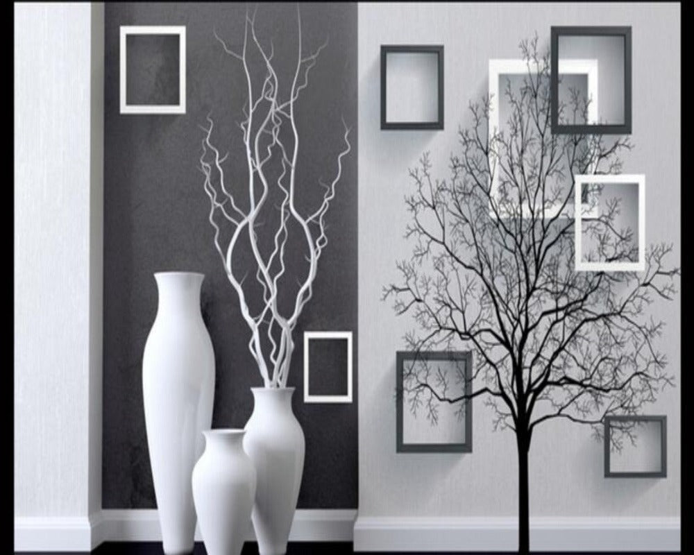 3D Wallpaper Stereoscopic Vase